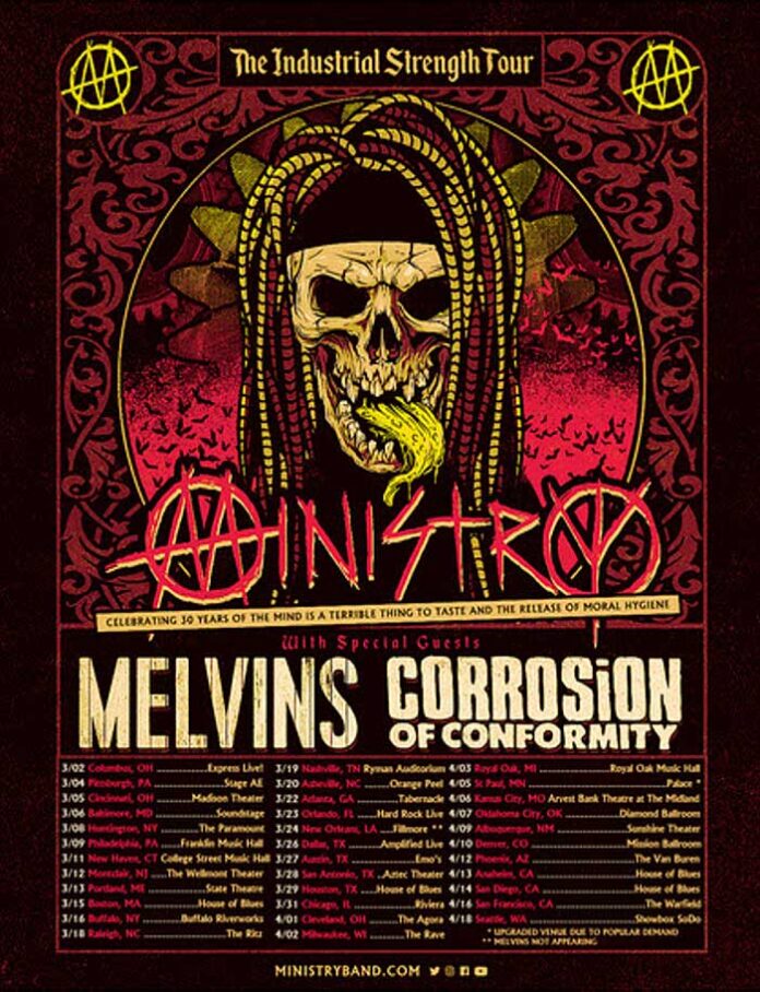 Ministry: Industrial Strength Tour w/ The Melvins & Corrosion of Conformity (March/2022)